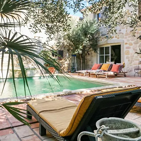 Lovely In With Outdoor Swimming Pool Roujan
